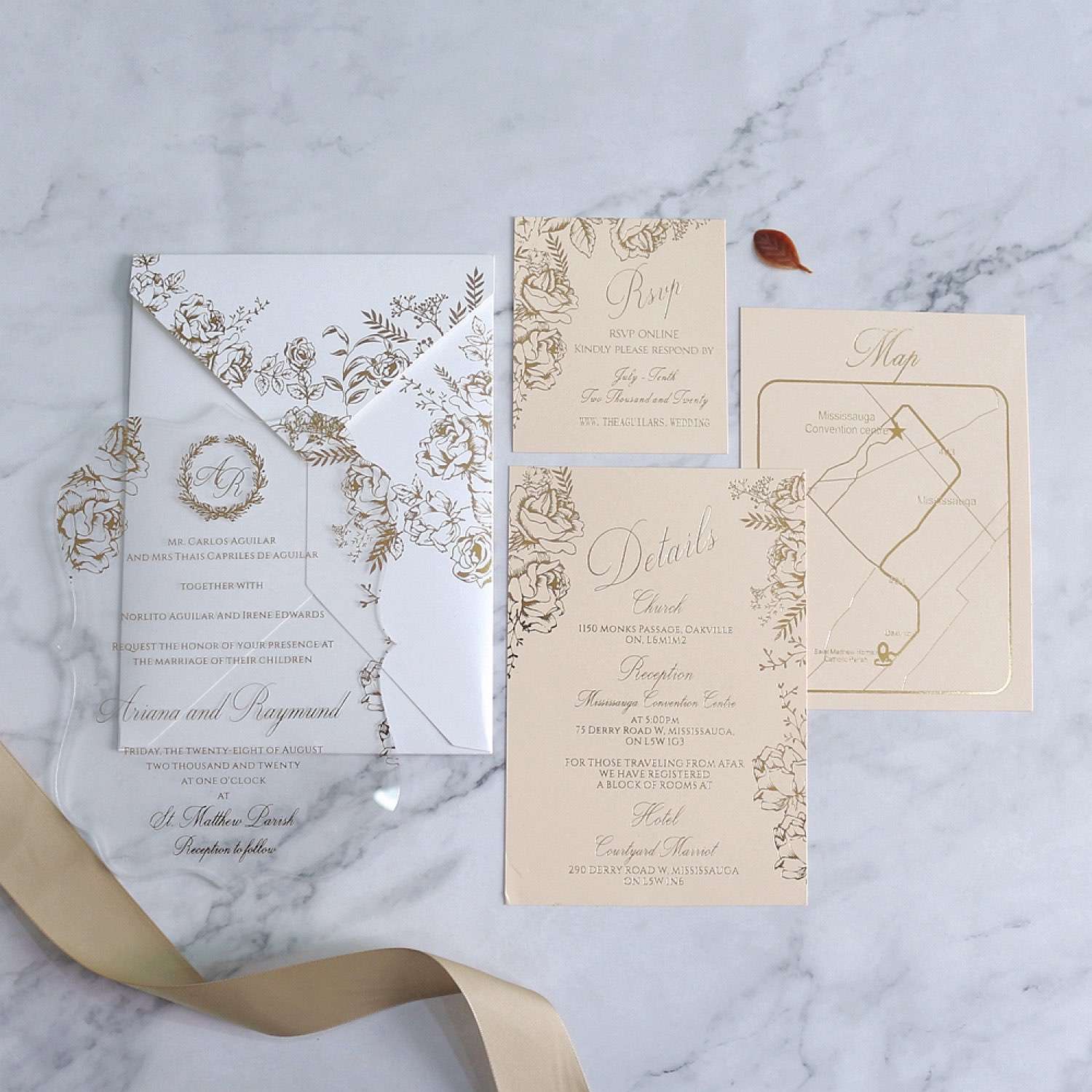 Transparent Acrylic Invitation Card With Envelope New Invitation Card